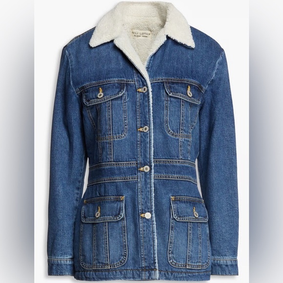 Nili Lotan Scarlett Faux Shearlinglined Denim Jacket - Picture 3 of 3